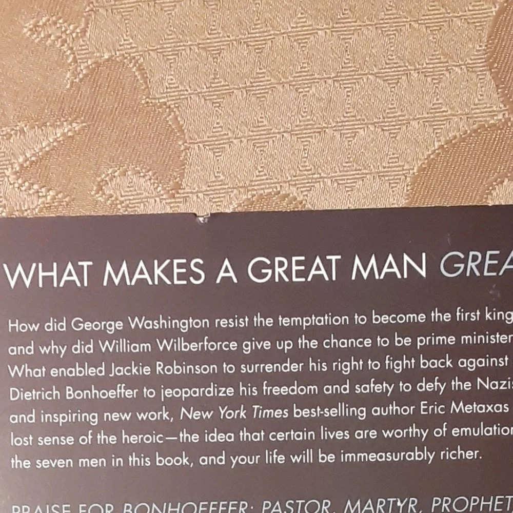 7 MEN AND THE SECRET OF THEIR GREATNESS by, ERIC METAXAS